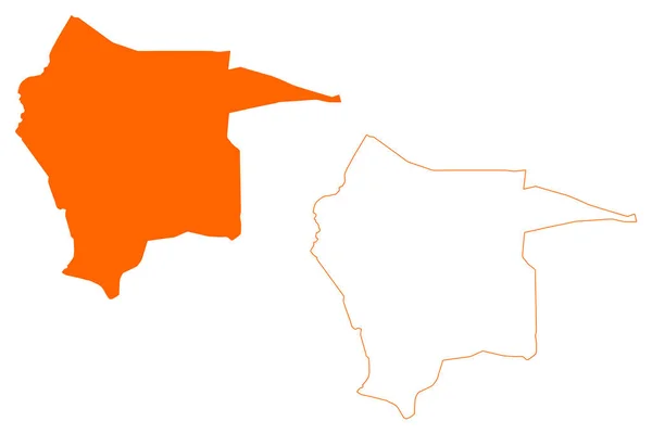 Tubbergen Municipality Kingdom Netherlands Holland Overijssel Oaverysel Province Mapa Vector — Vector de stock