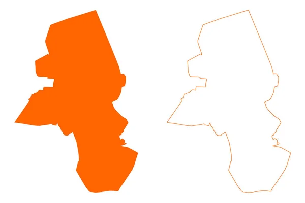 Wierden Municipality Kingdom Netherlands Holland Overijssel Oaverysel Province Map Vector — Stock Vector