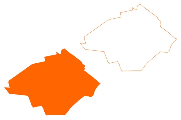 Zoetermeer市和自治市 荷兰王国 南荷兰或祖德 荷兰省 — 图库矢量图片