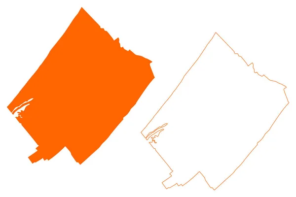 瓦塞纳尔市 荷兰王国 南荷兰或祖德 荷兰省 — 图库矢量图片