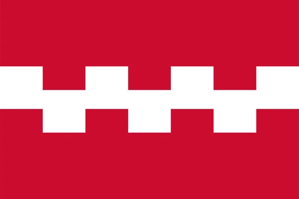 Buren Kommuns Flagg Provinsen Gelderland Eller Guelders Konungariket Nederländerna Holland — Stock vektor