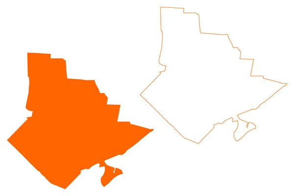 Waddinxveen Municipalité Royaume Des Pays Bas Hollande Méridionale Province Zuid — Image vectorielle
