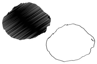 Elton Gölü (Rusya, Rusya Federasyonu, Volgograd Oblastı) harita çizimi, çizim haritası