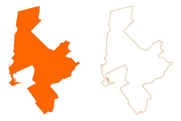 Zuidplas市 荷兰王国 南荷兰或Zuid Holland省 — 图库矢量图片