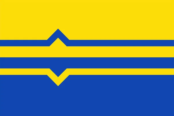 ロケム市と自治体の旗 ゲルダーラント州またはグエルダー州 オランダ王国 オランダ — ストックベクタ