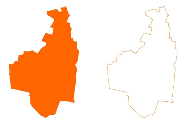 Renswoude Municipality Kingdom Netherlands Holland Utrecht Province Mapa Vector Illustration — Vector de stock