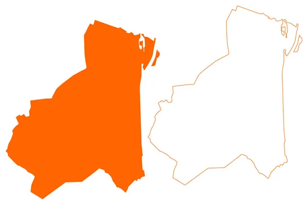 Kapelle Municipality Kingdom Netherlands Holland Zeeland Zealand Province Map Vector — Stock Vector