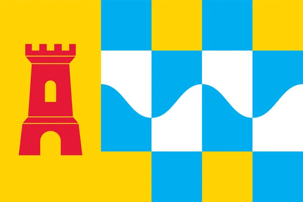 Flagge Der Overbetuwe Gemeinde Gelderland Oder Guelders Provinz Königreich Der — Stockvektor