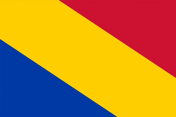 Flaga Gminy Rheden Prowincja Gelderland Lub Guelders Królestwo Niderlandów Holandia — Wektor stockowy