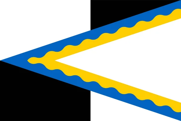 Bandiera Del Comune Westervoort Gelderland Provincia Guelders Regno Dei Paesi — Vettoriale Stock