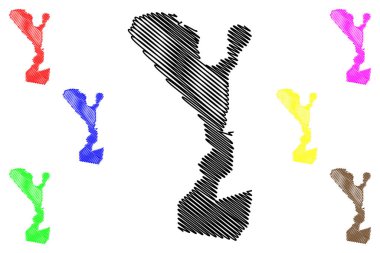 Rodelas Belediyesi (Bahia Eyaleti, Brezilya Belediyeleri, Brezilya Federatif Cumhuriyeti) harita vektör çizimi, çizim Rodelas haritası