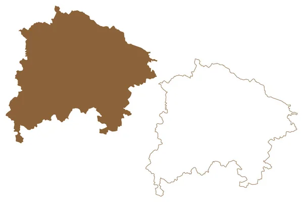 Waidhofen Der Thaya District Republic Austria Osterreich Lower Austria Niederosterreich — Archivo Imágenes Vectoriales