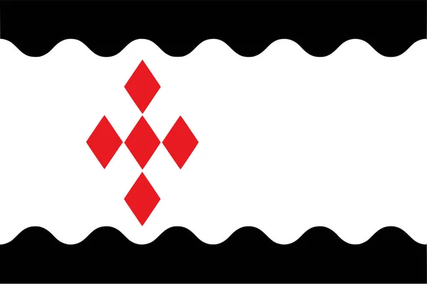 Bandeira Peel Maas Municipality Limburg Province Kingdom Netherlands Holland — Vetor de Stock