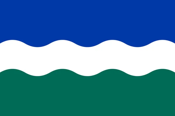 Bandeira Nederweert Municipality Limburg Province Kingdom Netherlands Holland Jwieert —  Vetores de Stock
