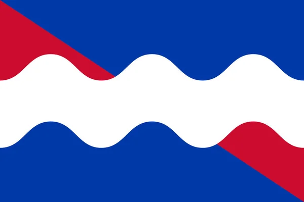 Flagga Roerdalens Kommun Limburgprovinsen Konungariket Nederländerna Holland Roerdale — Stock vektor