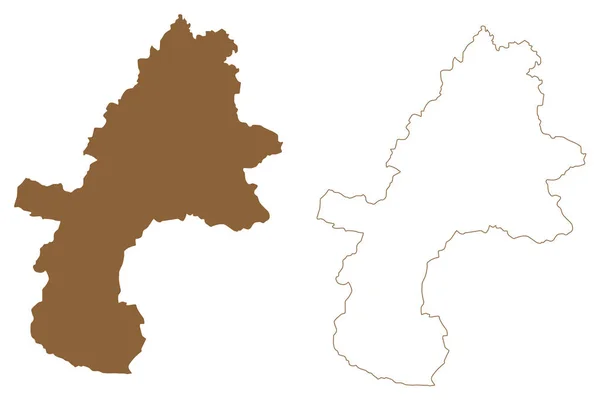 Gmunden District Республіка Австрія Або Sterreich Верхня Австрія Або Oberosterreich — стоковий вектор