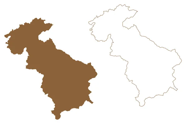 Steyr Land Distrikt Republiken Österrike Eller Osterreich Oberösterreich Eller Oberosterreich — Stock vektor