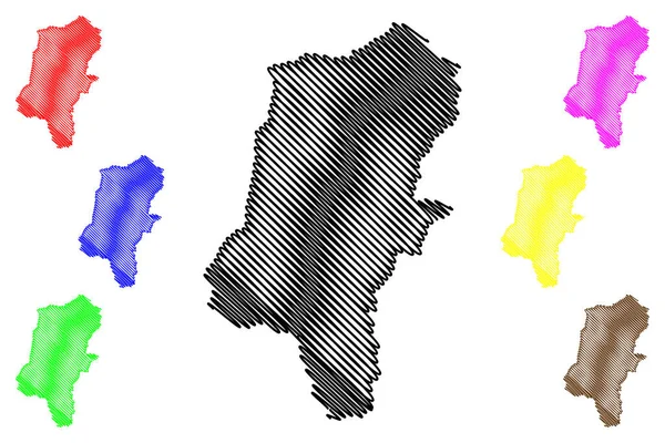Cannock Chase District Non Métropolitain Royaume Uni Grande Bretagne Irlande — Image vectorielle