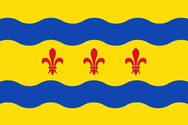 Bandiera Del Comune Voerendaal Provincia Del Limburgo Regno Dei Paesi — Vettoriale Stock