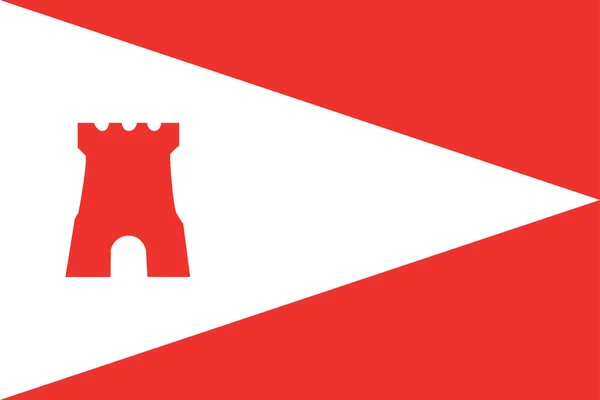 Bandera Del Municipio Etten Leur Brabante Septentrional Provincia Brabante Septentrional — Vector de stock