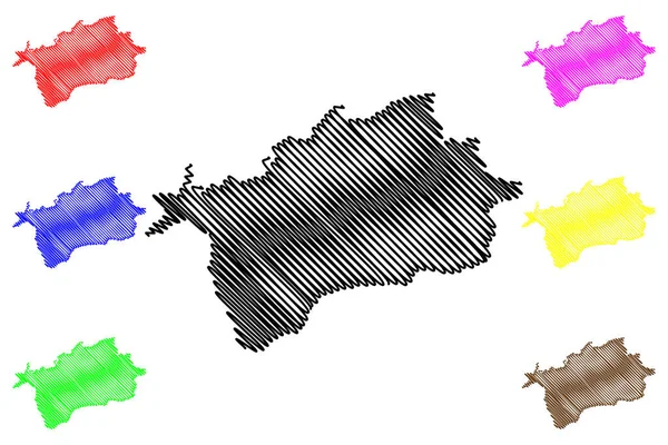 District Non Métropolitain East Devon Royaume Uni Grande Bretagne Irlande — Image vectorielle
