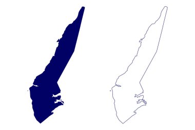 Inverness County (Kanada, Nova Scotia Eyaleti, Kuzey Amerika) harita vektör çizimi, çizim Comte d 'Inverness veya Siorramachd Inbhir Nis haritası