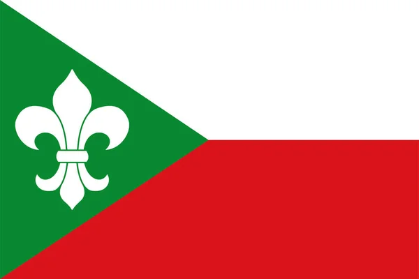Vlajka Obce Zundert Provincie Severní Brabant Nebo Noord Brabant Nizozemské — Stockový vektor