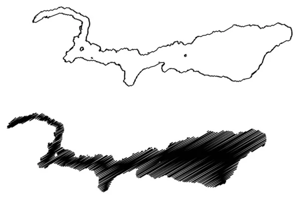 Lac Palena Amérique Sud Argentine République Argentine Chili Illustration Vectorielle — Image vectorielle