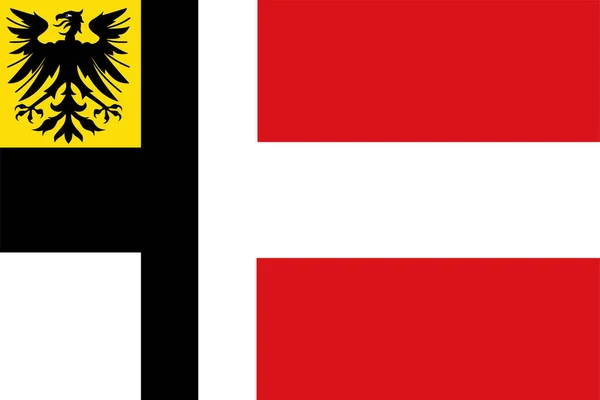 Flagge Der Gemeinde Gemert Bakel Nordbrabant Oder Noord Brabant Provinz — Stockvektor