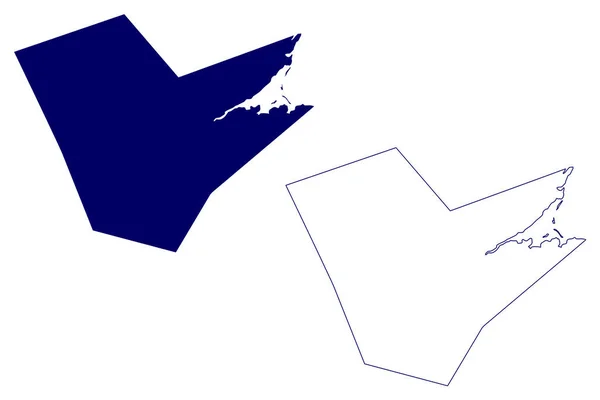 Comté Northumberland Canada Province Nouveau Brunswick Amérique Nord Illustration Vectorielle — Image vectorielle