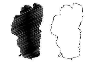 Lake Tahoe (United States, North America, us) map vector illustration, scribble sketch map