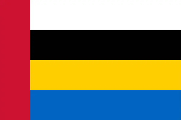 Bandera Nuenen Municipio Gerwen Nederwetten Brabante Septentrional Provincia Noord Brabant — Vector de stock