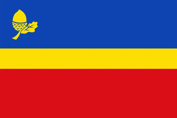 Bandera Del Municipio Waalre Brabante Septentrional Provincia Brabante Septentrional Reino — Vector de stock