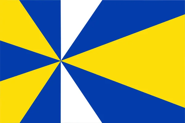 コゲンランド自治体の旗 オランダ オランダ王国 北ホランド ハランド県 — ストックベクタ
