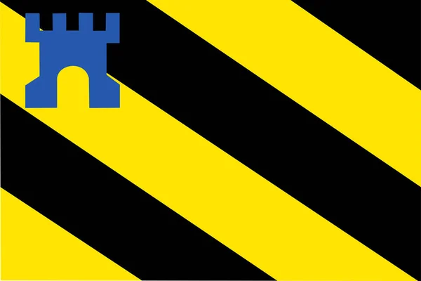 メデンブリク市の旗 オランダ オランダ王国 — ストックベクタ
