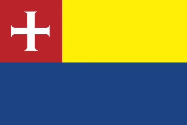Bandera Heiloo Town Municipality North Holland Noord Holland Province Kingdom — Archivo Imágenes Vectoriales