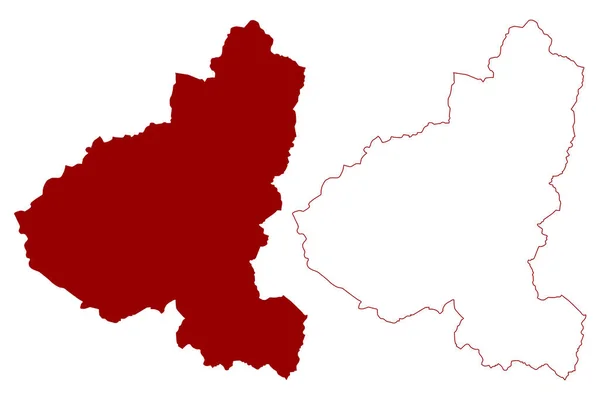 Engiadina Bassa Val Mustair Region District Suíça Confederação Suíça Cantão — Vetor de Stock