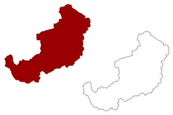 Περιοχή Maloja Ελβετία Ελβετική Συνομοσπονδία Καντόνιο Grisons Graubunden Χάρτης Διανυσματική — Διανυσματικό Αρχείο