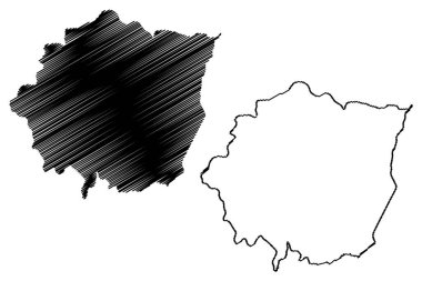 Mucurici belediyesi (Espirito Santo Eyaleti, Brezilya Belediyeleri, Federatif Brezilya Cumhuriyeti) harita vektör çizimi, çizim Mucurici haritası