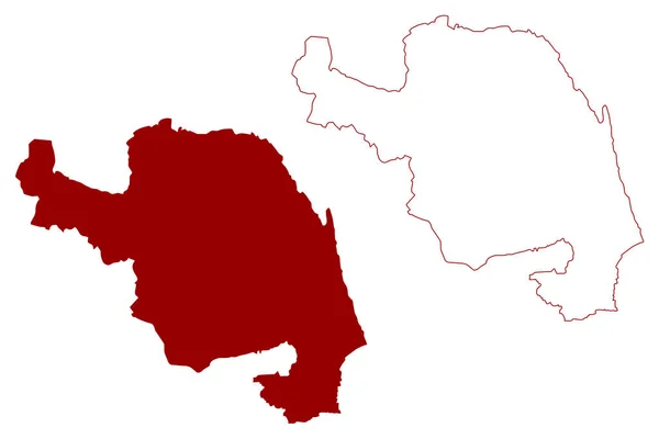 Okres Kulm Švýcarsko Švýcarská Konfederace Kanton Aargau Mapa Vektorová Ilustrace — Stockový vektor