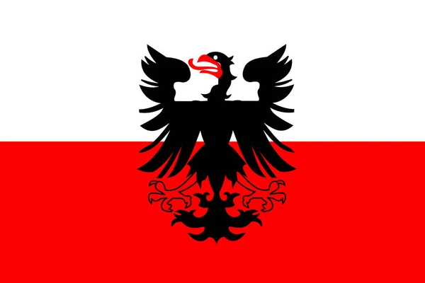デベンター市 オランダ オランダ王国 デベンターの旗 — ストックベクタ