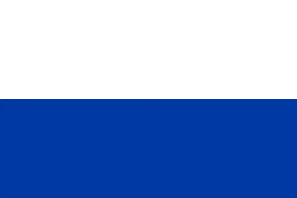 Флаг Города Кампен Муниципалитета Провинция Оверэйсел Оверэйсел Королевство Нидерландов Голландия — стоковый вектор