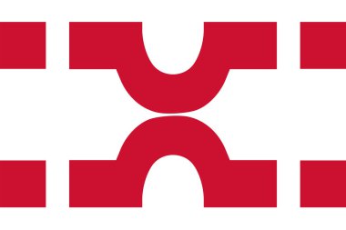 Losser Belediyesi Bayrağı (Overijssel veya Oaverysel ili, Hollanda Krallığı, Hollanda) 