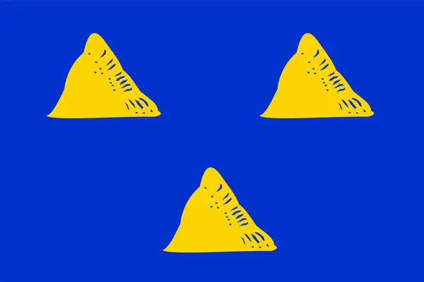Flag Tubbergen Municipality Overijssel Oaverysel Province Kingdom Netherlands Holland Tubbige — Stock Vector