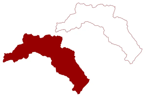 Leventina District Švýcarsko Švýcarská Konfederace Republika Kanton Ticino Tessin Mapa — Stockový vektor