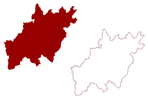 Distrito Gros Vaud Suíça Confederação Suíça Cantão Vaud Waadt Mapa — Vetor de Stock