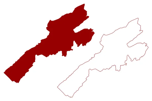 Jura Nord Vaudois District Švýcarsko Švýcarská Konfederace Kanton Vaud Waadt — Stockový vektor