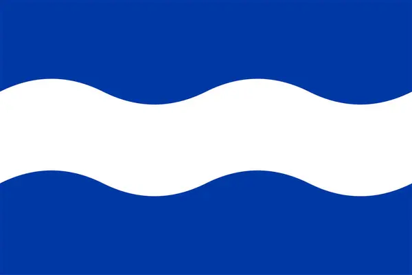 Bandeira Município Maassluis Holanda Sul Província Zuid Holland Reino Dos — Vetor de Stock