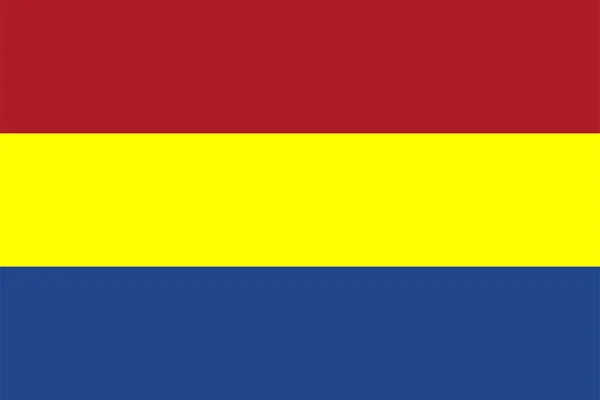 Bandera Del Municipio Vlaardingen Holanda Meridional Provincia Zuid Holland Reino — Vector de stock