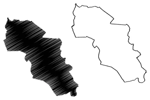 Bunnik Municipality Kingdom Netherlands Holland Utrecht Province Map Vector Illustration — Stock Vector